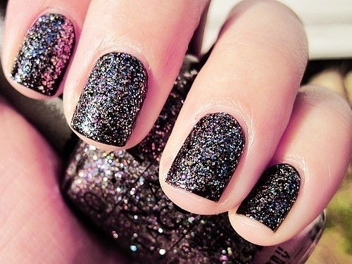  jчsŧ ƒoя ü ~× 2012 Black-design-glitter-nail-art-nail-polish-Favim.com-346090