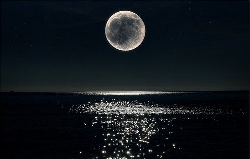 هناك ليالي تصمت بها الذئاب، فيعوي القمر.||THE KILLERS Darkness-moon-night-photography-reflection-Favim.com-360823