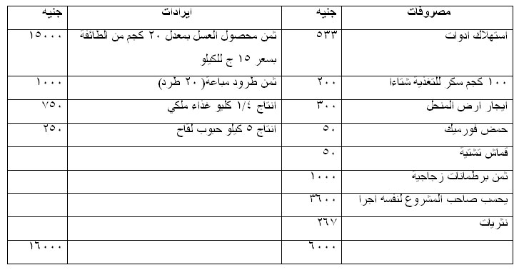 دراسة جدوى انشاء منحل  1177424835