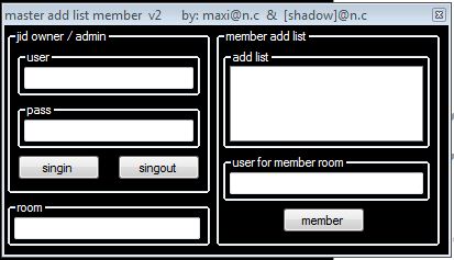  master addlist member Add_member