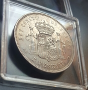  5 pesetas 1877 (*18-77). Alfonso XII. DEM 20170601_122513