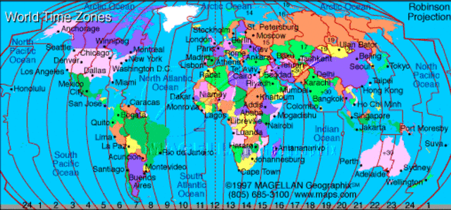 Waktu dan Jadwal Shalat Mapworldtimezones