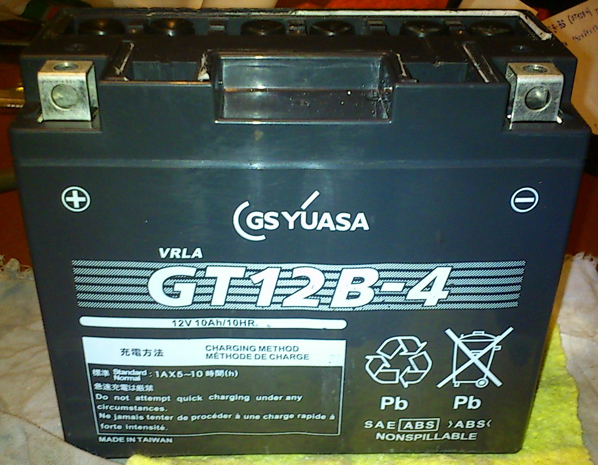 Bateria para FZ6 - Fazer 600 Yuasa_GT12b4_07