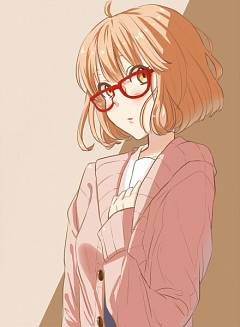 Red glasses-girl. { Aurora Frösén. Kuriyama.Mirai.240.1604695