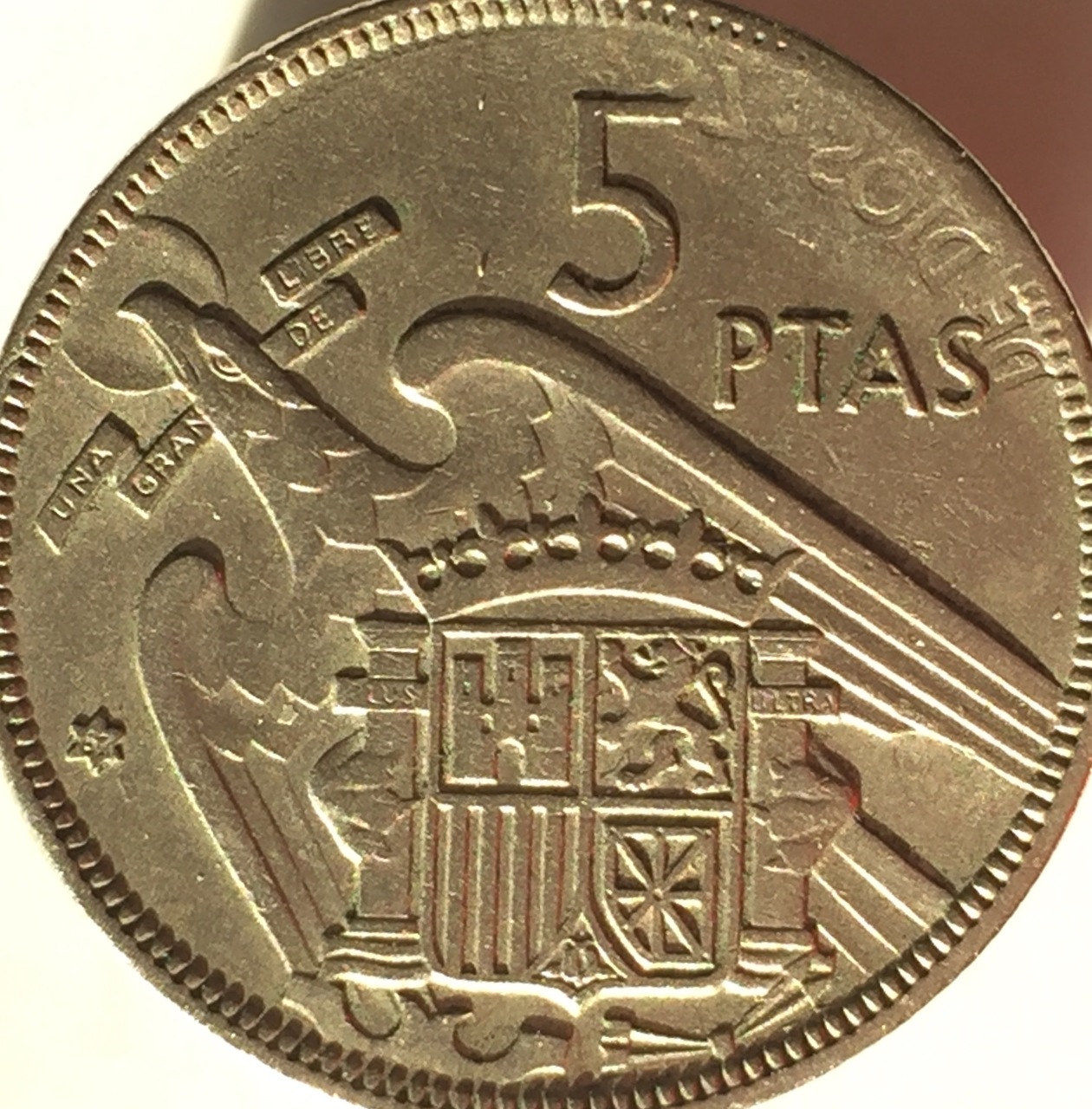 5 pesetas 1957-57  IMG_6283