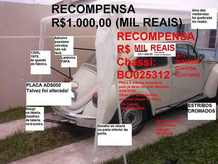 Roubado em Curitiba: Fusca 1300L 1979 PLACA ADS-0250  Fusca_recuperar