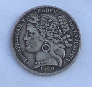 1 Peseta. Perú. 1880. Lima DSCN3838