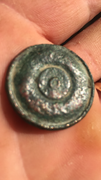 As de Calagurris usado como botón romano Image