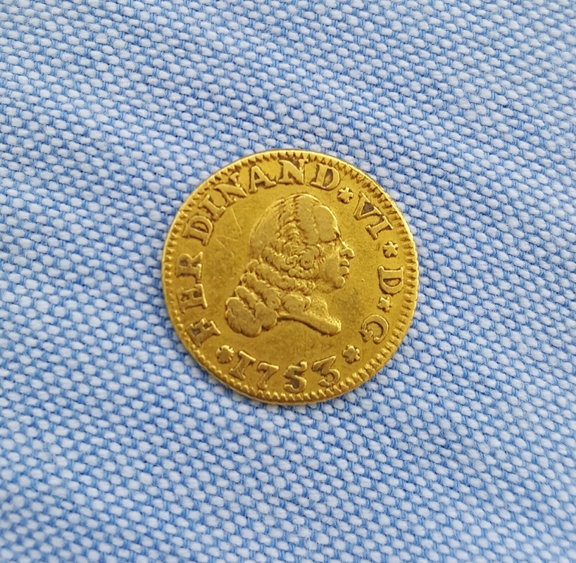 1/2 escudo 1753. Fernando VI. Sevilla 20160702_123955_1