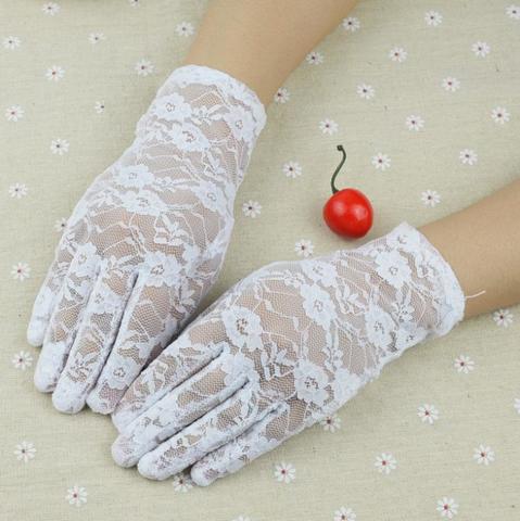 Rukavice - Page 12 Summer_Sun_Ladies_Women_s_Lace_Gloves_Short_Whit