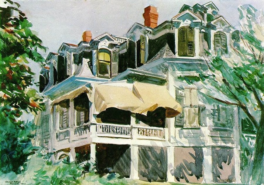 Akvarel - Page 8 Mansard_roof_edward_hopper