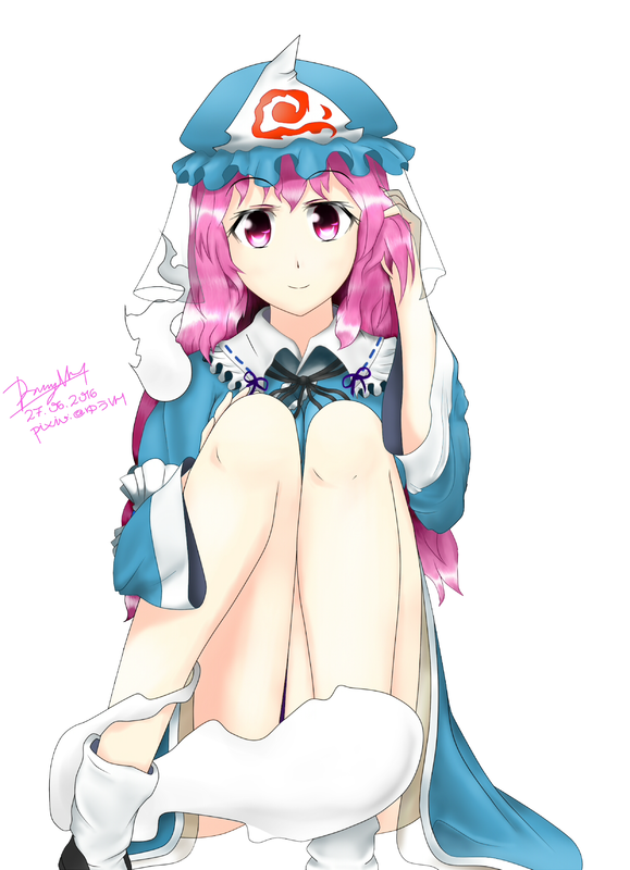 Members' Fanart - Page 46 Yuyuko_Saigyouji_2