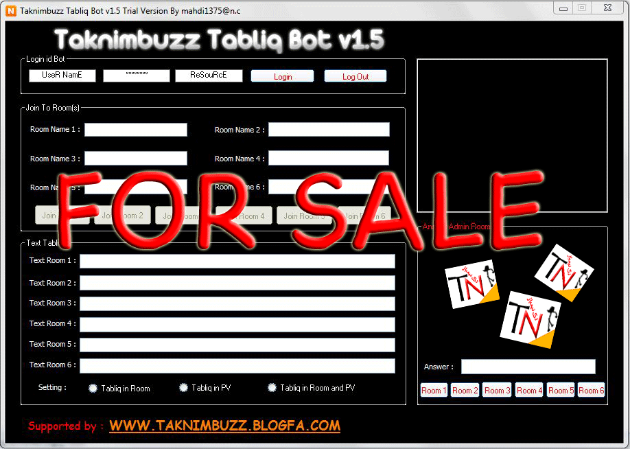 Taknimbuzz Tabliq Bot v1.5 Trial Version Tabliq_bot_for_sale