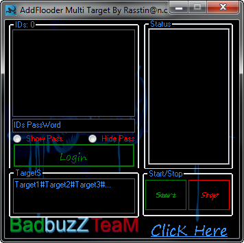 badbuzz add flooder multi target Addflooooooooder1