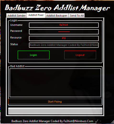 Badbuzz Zero Addlist Manager V1 Tttttttttt