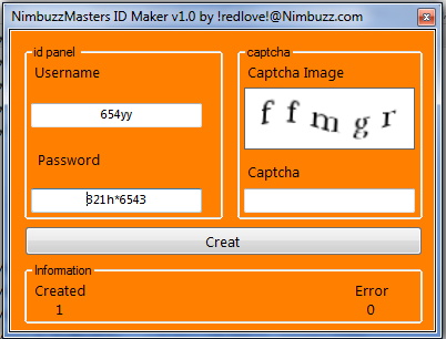 NimbuzzMasters Id Maker v1.0  Odmakwr