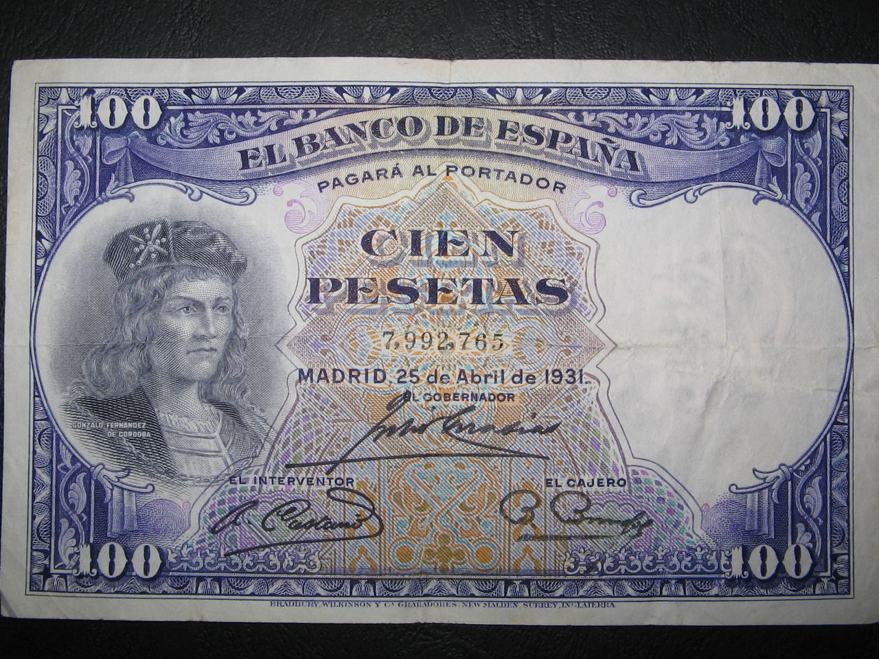 100 Pesetas, 1931 Image