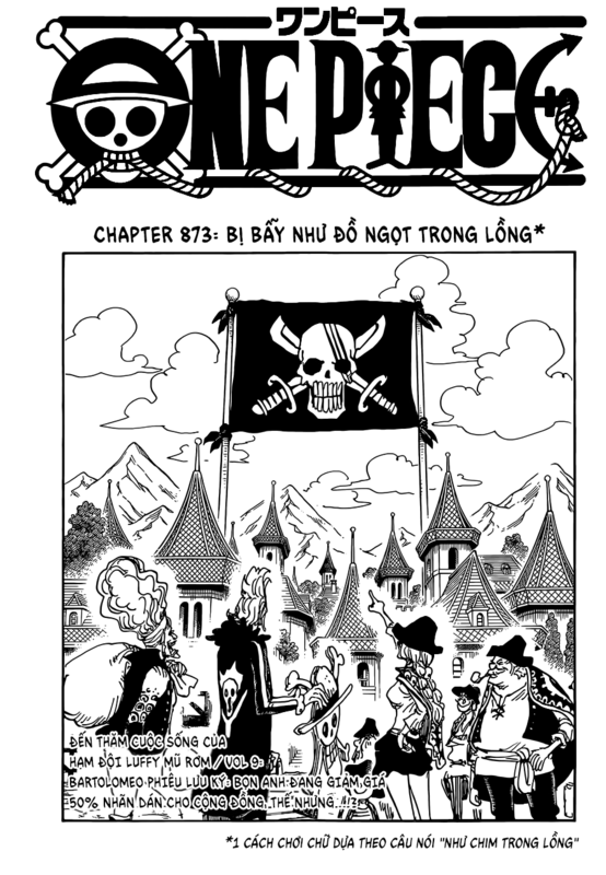 ONE PIECE CHAPTER 873: BỊ BẪY NHƯ ĐỒ NGỌT TRONG LỒNG Image