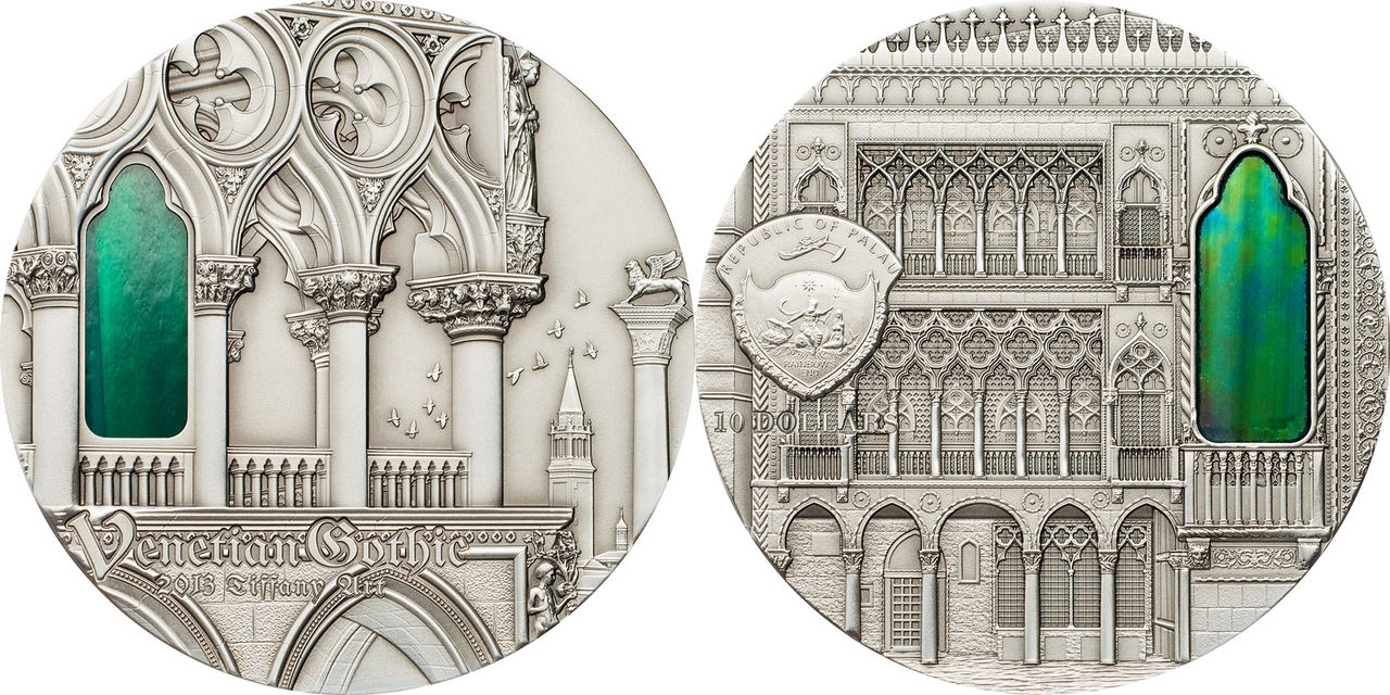 Monedas de la Serie Tiffany Art. Desde el 2004 hasta la actualidad. 2013_TIFFANY_IX_VENETIAN_GOTHIC