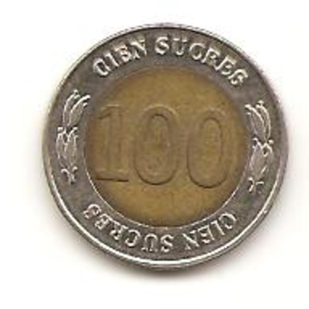 100 sucre de 1997 Ecuador  Image
