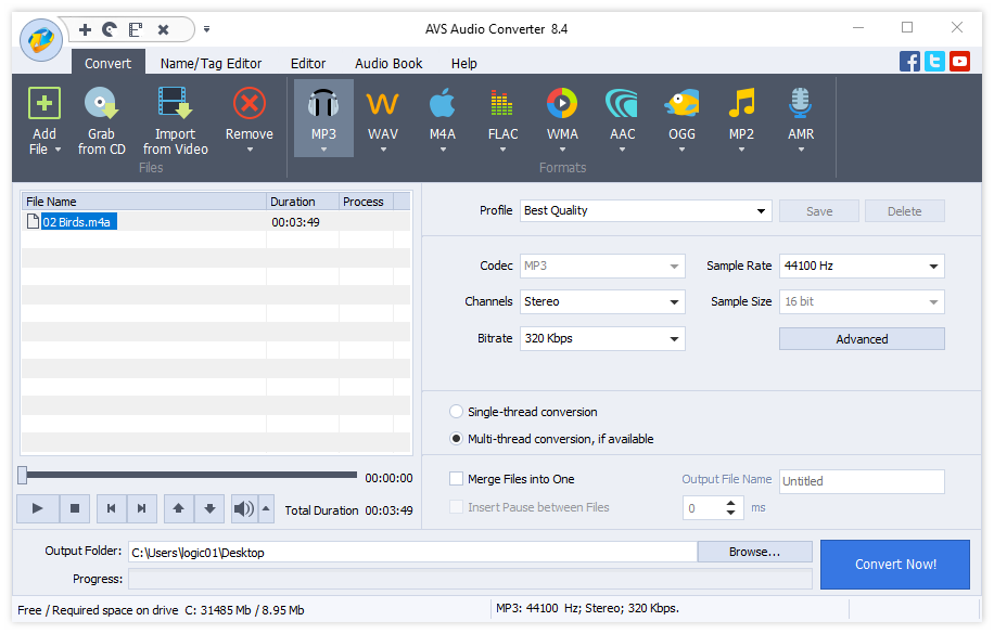 AVS Audio Converter 8.4.1.557 Multilingual 00546