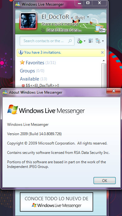 أقوى برامج الشات :: الهــوت ميــل :: MSN بلا تنصيب :: Windows Live Messenger  65e2f3381a85