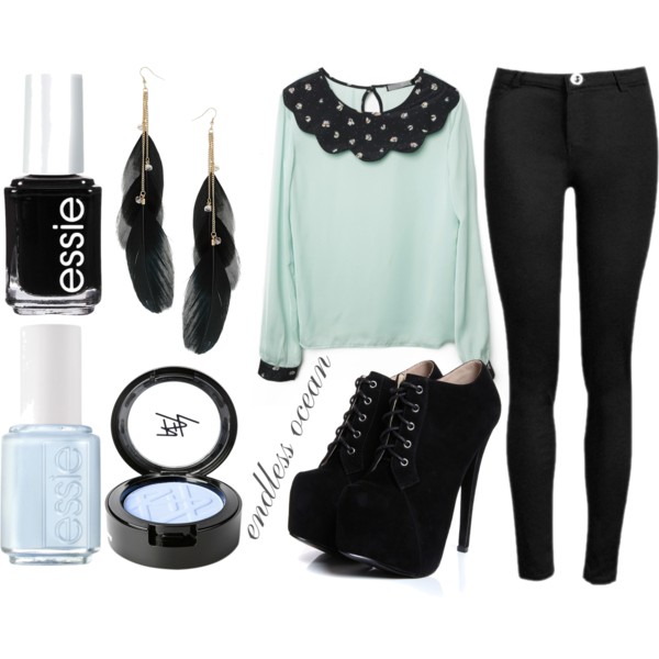 ملابس صيفية رائعة لك انت Polyvore-accessories-blue-booties-Favim.com-774841