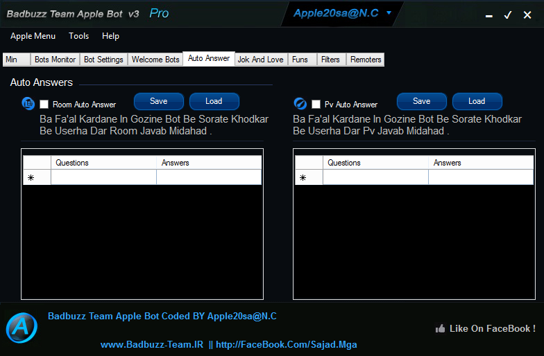 BadBuzz team apple bot v3 3