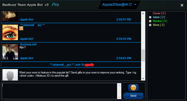 BadBuzz team apple bot v3 9