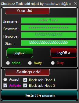 Chatbuzz TeaM Add Reject by w0lfking 987489798