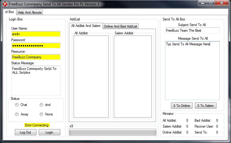 FreeBuzz Commpany Send To  All Sender For Pc Verison 3 S2a_Sender_Page_1