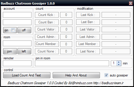 Badbuzz Chatroom Gossiper  1.0.0 Gossiper