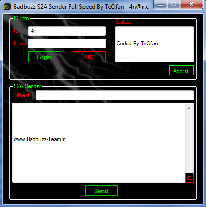 Badbuzz S2A Sender Full Speed By ToOfan -4n@n.c S2atoofan