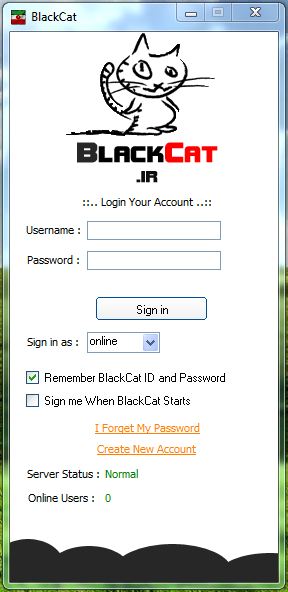 Blackcat.ir Messenger Irani Dar hale rah andazi (domaine c2u.ir az dastresi kharej shod) Blackcat_ir