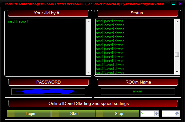 Freebuzz TeaM Strongest Room Freezer Version 1.0 (For Server blackcat.ir) By rasolahwazi@blackcat.ir 6541654