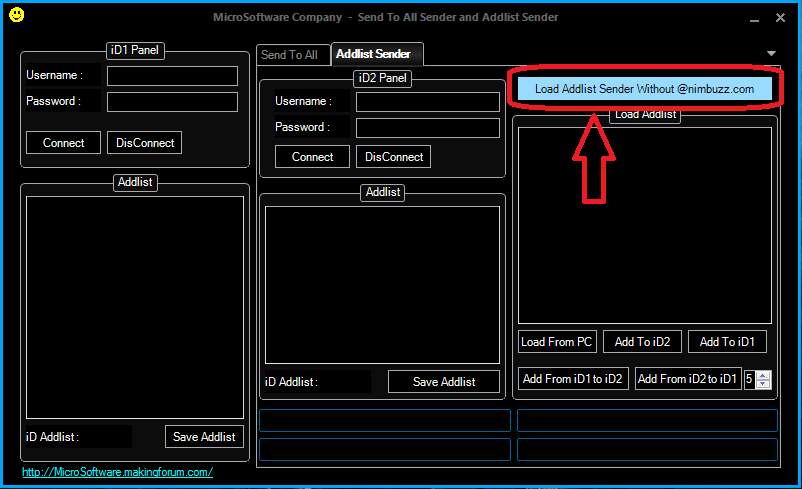 MicroSoftware Company- Addlist Sender and Send To All Sender  Microadlister2