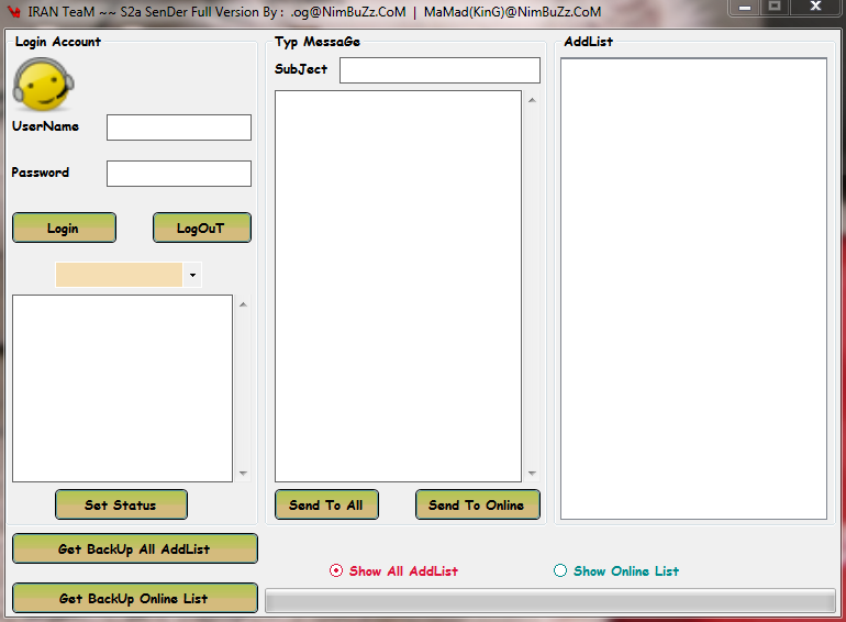 iranbuzz full s2a sender by mohem@nim Erswe