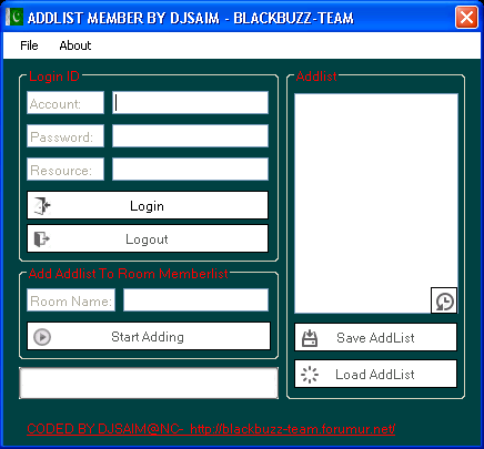 ADDLIST MEMBER CODED BY DJSAIM@NIMBUZZ.COM Snap1