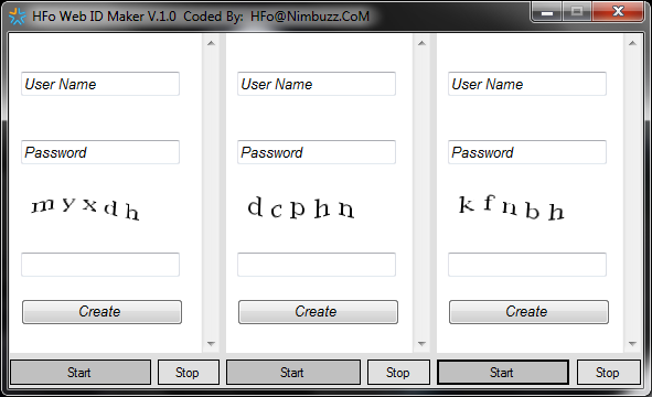 HFo Web ID Maker V.1.0 Screen_Web_ID_Maker