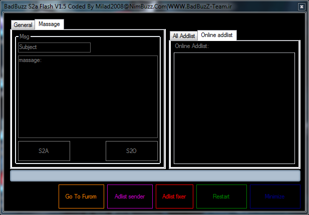 badbuzz s2a sender and adlist sender and fixer  2