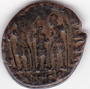 A3 tipo GLORI-A ROMA-NORVM. Los tres Emperadores, Antioch. IR231_B