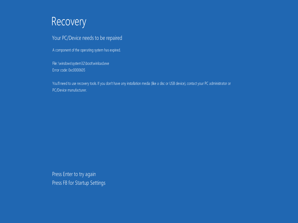 [SOLVED] Windows 10 TP 9879 Error code: 0x0000605 Windows_10_TP_9876_x86_Error_0x0000605