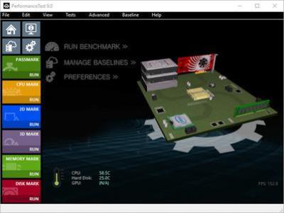 PassMark PerformanceTest 9.0 Build 1018 Image