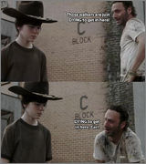 Rick finds out Carl is gay (The Walking Dead) Mem1