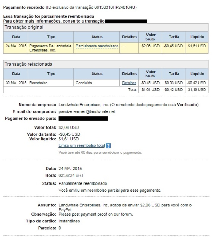 1º Pagamento Passive Earner 1_Passive_Earner