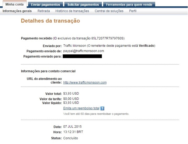 3º Pagamento Trafficmonsoon  3_trafficmonsson