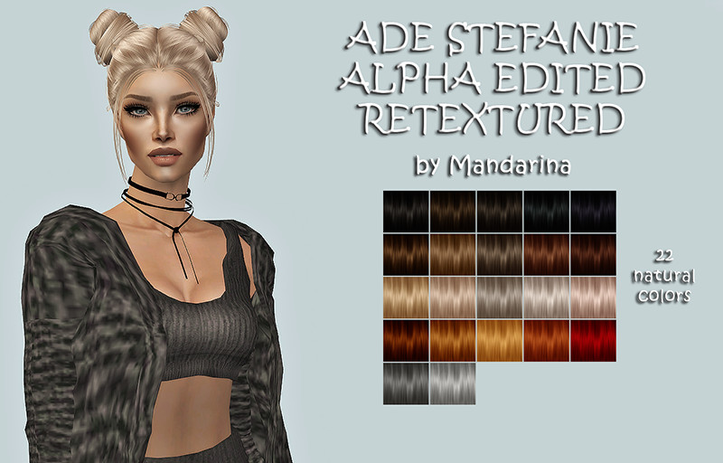 Ade Stefanie Alpha Edited Converted and Retextured Preview