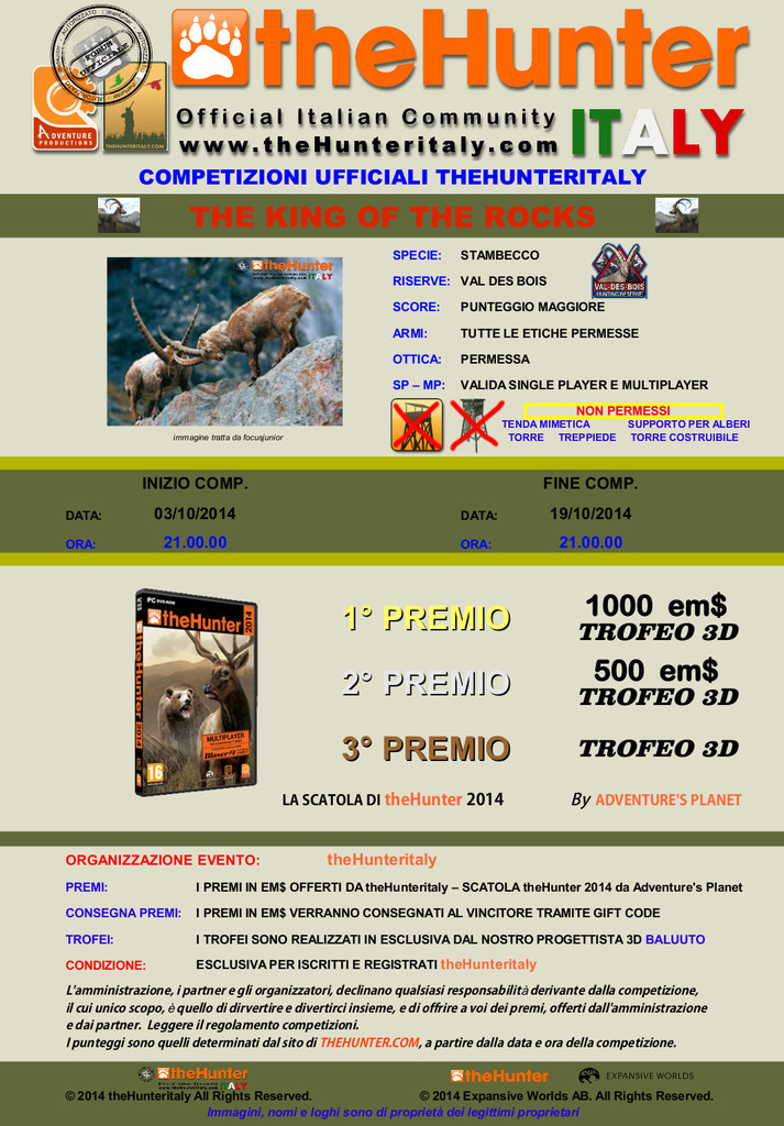 [CONCLUSA] Competizioni Ufficiali theHunteritaly - King of Rocks - Stambecco NEWstambecco_03_10