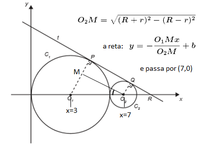 (Enem 2016.3) Circunferências e reta tangente Im3