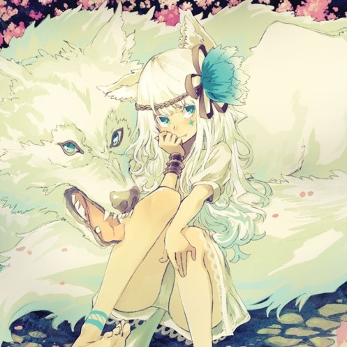 Tatsuo Reigi - Ōkami (Vlci) Anime_girl_white_wolf_Favim_com_463635